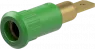 4 mm Buchse, Steckanschluss, Einbau-Ø 8.2 mm, grün, 64.3010-25
