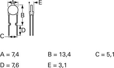 MF-RX030/72-0 Bourns Electronics GmbH Rückstellende PTC-Sicherungen Bild 2