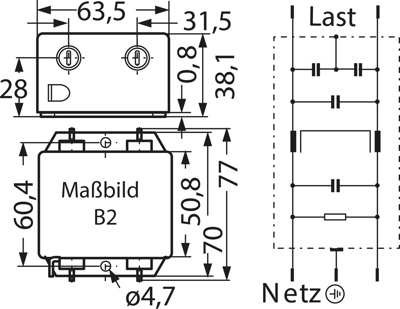 B84111A0000B120 TDK (EPCOS) Interference suppression filter Image 2