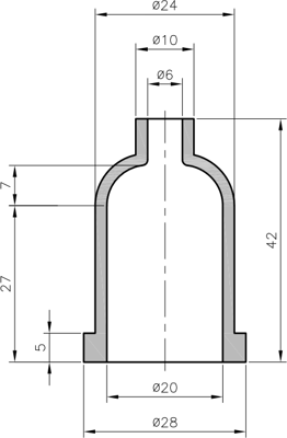 02540074010 SES-Sterling Knickschutztüllen