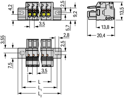 2734-105/031-000 WAGO Steckverbindersysteme Bild 2