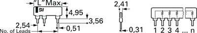 L10-1S 104 100K BI Technologies Resistor Networks