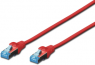 Patchkabel, RJ45-Stecker, gerade auf RJ45-Stecker, gerade, Cat 5e, SF/UTP, PVC, 3 m, rot