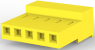 Buchsengehäuse, 5-polig, RM 3.96 mm, gerade, gelb, 3-640432-5