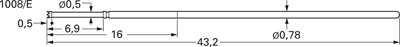 1008/E-C-1.5N-AU-0.9 C PTR Prüfstifte