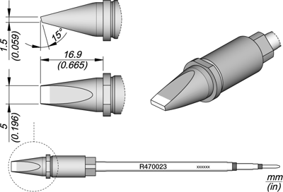 R470023 JBC Lötspitzen, Entlötspitzen und Heißluftdüsen