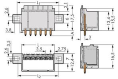 2091-1405/005-000 WAGO PCB Connection Systems Image 2