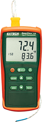 EA11A-NIST Extech Thermometer, Anzeigegeräte