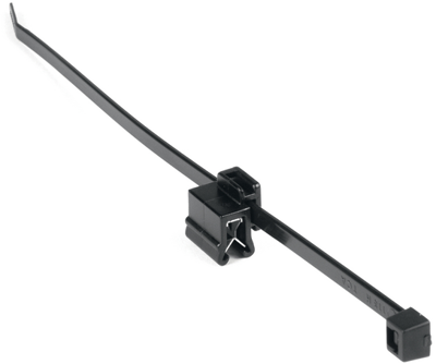 Kantenclip, max. Bündel-Ø 45 mm, PA, hitzestabilisiert, schwarz, (L x B x H) 14 x 12 x 15.5 mm, 150-40582