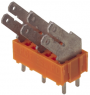 Leiterplattenklemme, 5-polig, RM 7.5 mm, 0,2-2,5 mm², 15 A, Flachstecker, orange, 9512000000