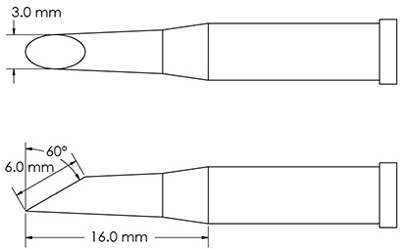 GT4-HF6030S METCAL Lötspitzen, Entlötspitzen und Heißluftdüsen