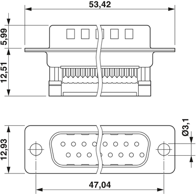 1689912 Phoenix Contact D-Sub Steckverbinder Bild 2