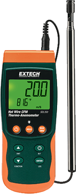 SDL350-NIST Extech Anemometer, Gas- und Druckmessgeräte