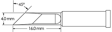 GT4-KN0040S METCAL Lötspitzen, Entlötspitzen und Heißluftdüsen