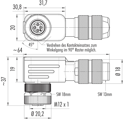 99 1434 820 04 binder Sensor-Aktor Rundsteckverbinder Bild 2