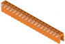 Stiftleiste, 19-polig, RM 5 mm, abgewinkelt, orange, 1571290000