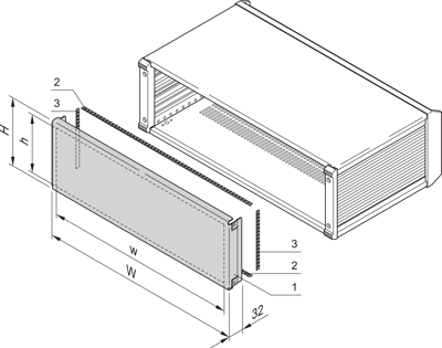 24576-245 SCHROFF Gehäusezubehör