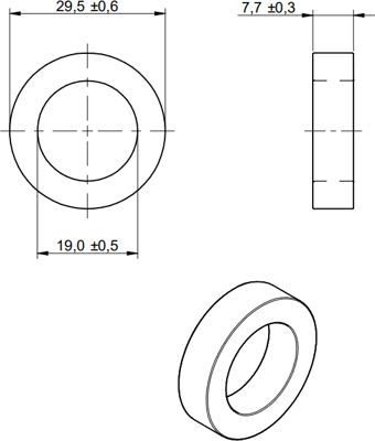 742701111 Würth Elektronik eiSos Ferrit-Kabelkerne Bild 2