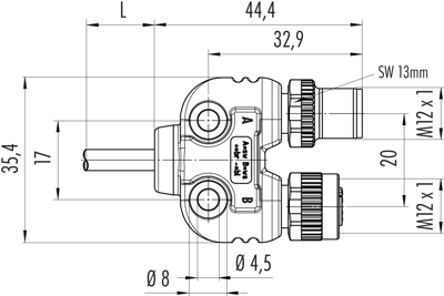 79 5238 10 04 binder Sensor-Aktor Kabel Bild 2