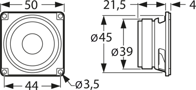 FRW S 5 4 OHM VISATON Akustische Signalgeber Bild 2