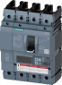 Leistungsschalter für Anlagenschutz, Kippbetätiger, 4-polig, 40 A, 800 V, (B x H x T) 140 x 198 x 86 mm, DIN-Schiene, 3VA6140-7KT41-2AA0