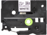 Schriftbandkassette, 12 mm, Band weiß, Schrift schwarz, 8 m, TZE-N231