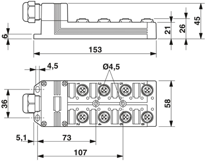 1516823 Phoenix Contact Sensor-Aktor Verteilerboxen Bild 2