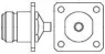 1057178-1 AMP Koaxialsteckverbinder