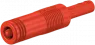 Laboradapter mit Schiebehülse, rot, 30 V, 60 V