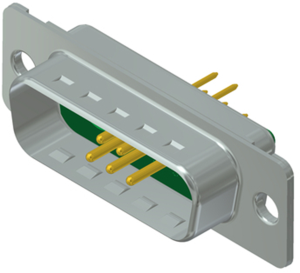 D-Sub Stecker, 9-polig, 7W2, teilbestückt, gerade, Einlötstift, 3007W2PAR99A10X