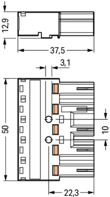 770-295/080-000 WAGO Gerätesteckverbinder Bild 2