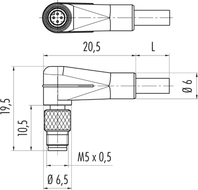 79 3103 32 03 binder Sensor-Aktor Kabel Bild 2