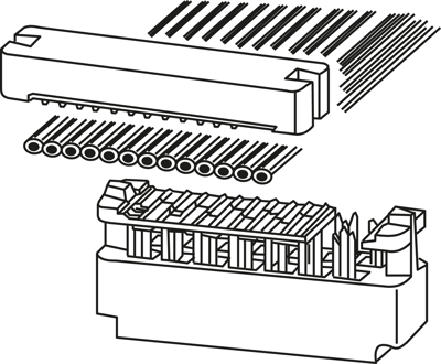 517.075.003.016.010 ODU PCB Connection Systems