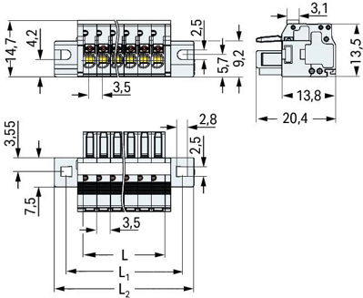 2734-113/027-000 WAGO PCB Connection Systems Image 2