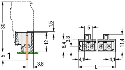 721-132/001-000 WAGO PCB Connection Systems Image 2