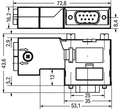 750-971 WAGO Interface Connectors, Bus Connectors Image 2