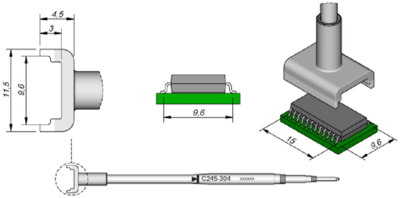 C245304 JBC Lötspitzen, Entlötspitzen und Heißluftdüsen