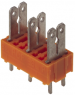 Leiterplattenklemme, 11-polig, RM 7.5 mm, 0,2-2,5 mm², 15 A, Flachstecker, orange, 9500720000