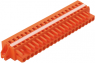 Buchsenleiste, 20-polig, RM 5.08 mm, abgewinkelt, orange, 231-320/027-000