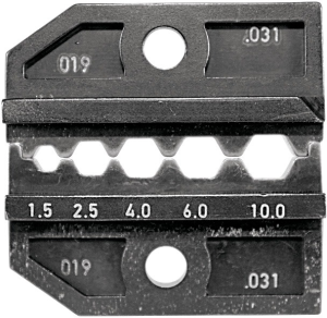 Crimpeinsatz für Unisolierte Steckverbinder, 1,5-10 mm², AWG 16-8, 624 031 3 0