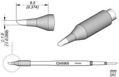 C245905 JBC Lötspitzen, Entlötspitzen und Heißluftdüsen