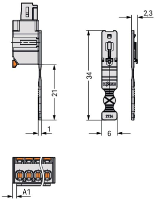 2734-532 WAGO Accessories for PCB Connectors, Connector Systems Image 5