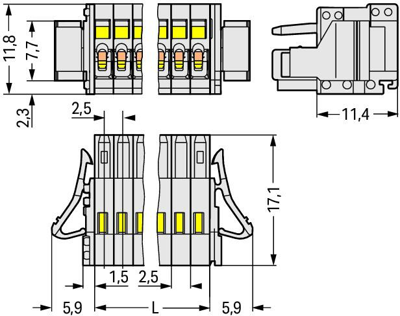 733-102/037-000/032-000 WAGO PCB Connection Systems Image 2