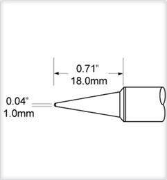 STV-CNL10A METCAL Lötspitzen, Entlötspitzen und Heißluftdüsen Bild 3