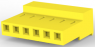 Buchsengehäuse, 6-polig, RM 3.96 mm, gerade, gelb, 3-640432-6