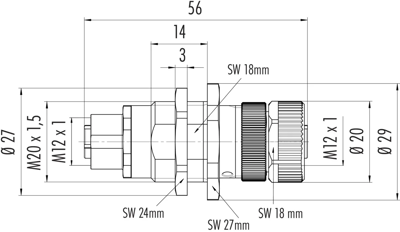 09 5246 00 04 binder Sensor-Aktor Adapter Bild 2