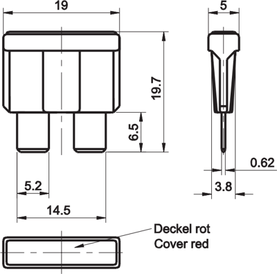 166.7000.5102 Littelfuse KFZ Flachsicherungen Bild 2