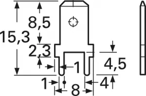 3866G.68 Vogt Flachstecker