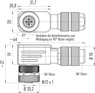 99 1432 824 04 binder Sensor-Aktor Rundsteckverbinder Bild 2