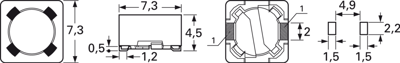 B82472G6102M000 TDK (EPCOS) Fixed Inductors Image 2